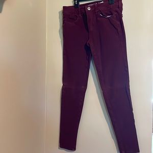 American Eagle Outfitters Burgundy Jeggings size 6